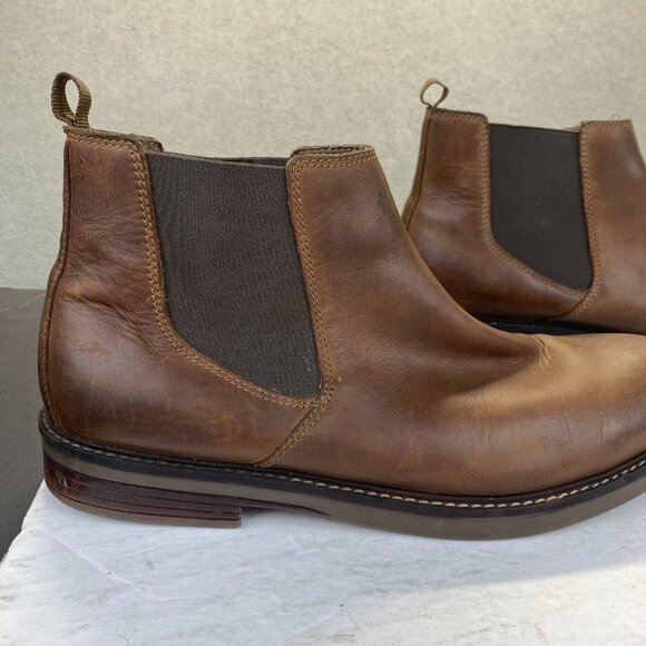 ClarksUltimate Comfort Men's Slip On Brown Leather Chelsea Boots,Size 13 M - Picture 14 of 16